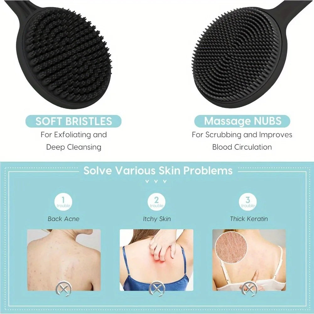 Gentle Silicone Shower Scrubber